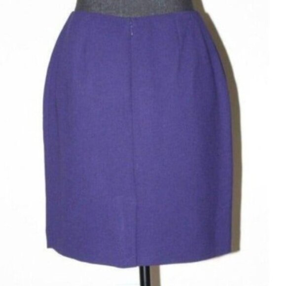 PETITE Sophisticate workcore purple min Skirt 6 - Picture 3 of 4